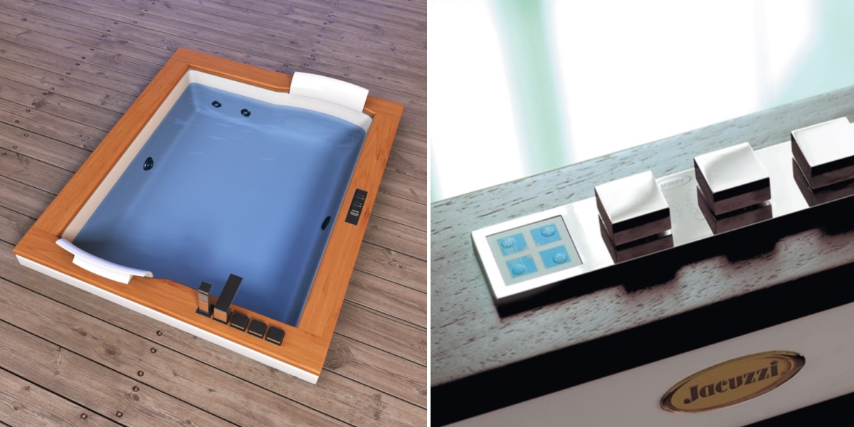 Ванна встроенная с гидромассажем "BASE" Aura Plus 9H43-501 Jacuzzi 9H43501 - Вид №1