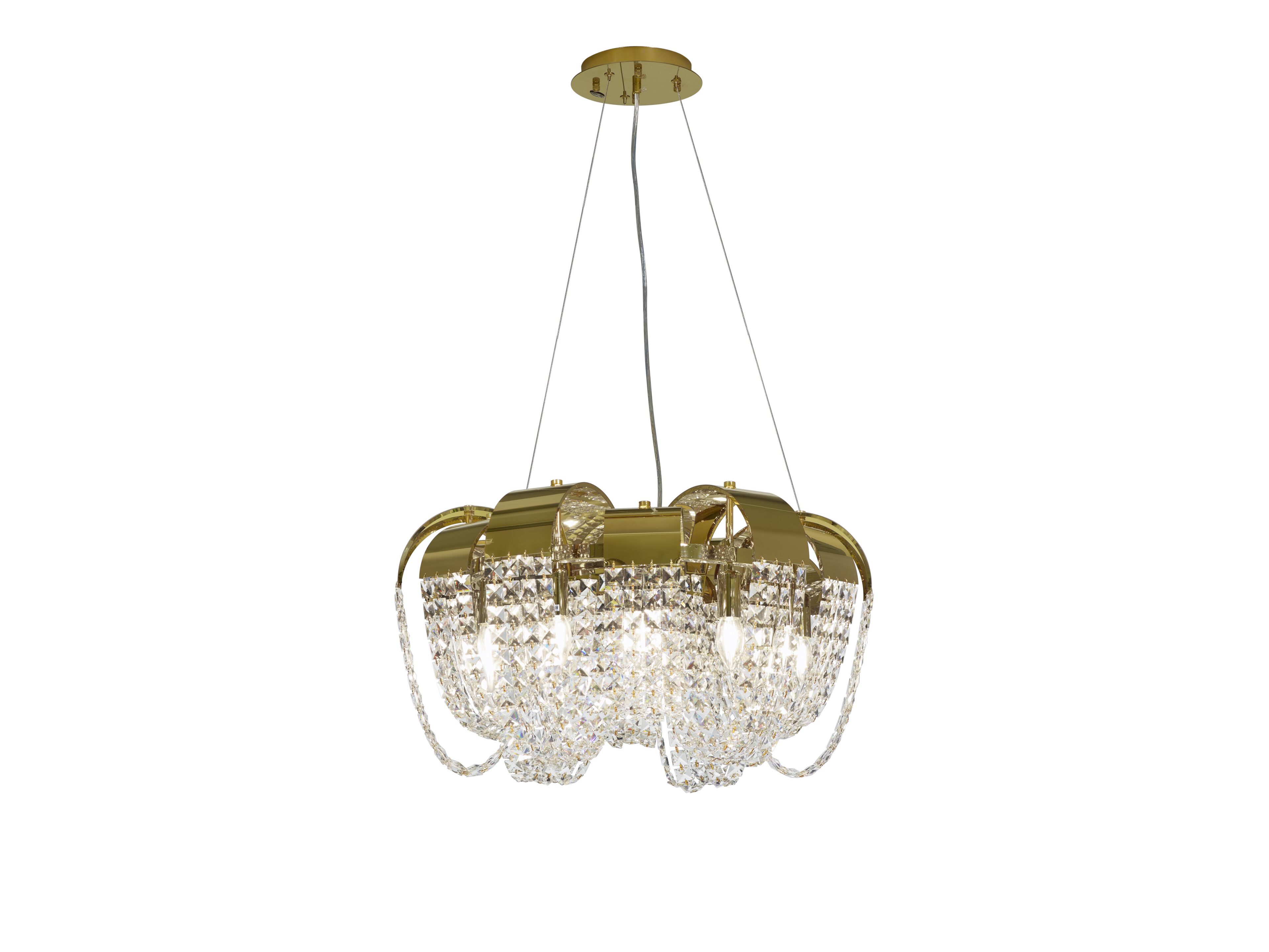 Подвесной светильник из нержавеющей стали с кристаллами K-Lighting Belisama ARCH-00055838