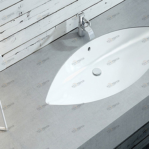 LU10640001 Накладная раковина под столешницу  овальная Disegno Ceramica Luna