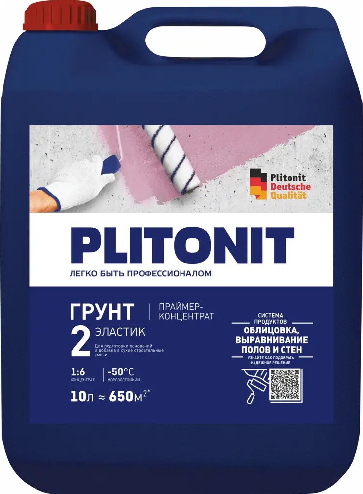 90344581 Грунтовка концентрат Plitonit Эластик 10л STLM-1019561
