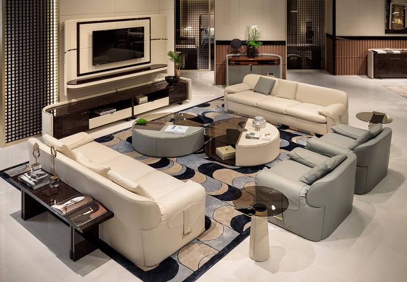 Turri 4-х местный кожаный диван Eclipse sun-id-1408132 - Вид №3