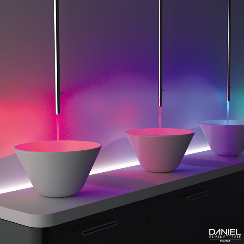 SL20703XC Смеситель для раковины DANIEL RUBINETTERIE Colonne a soffitto - Вид №1