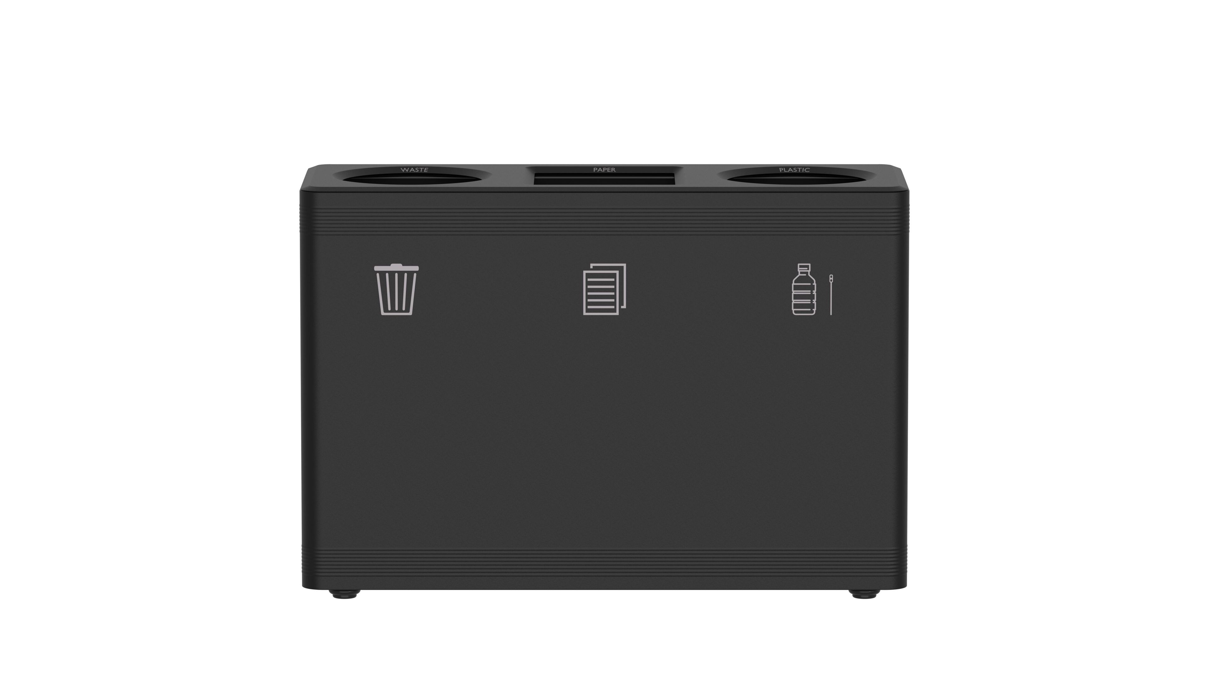 Стальная стойка для мусора с порошковым покрытием с крышкой FUNCTIONALS DITCH ARCH-00011679 - Вид №19