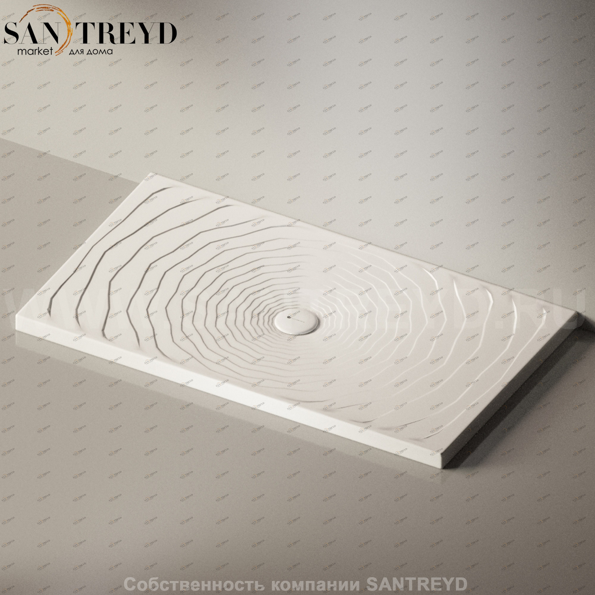 Flaminia WATER DROP Душевой поддон 140 см белый DR140.9016 Ceramica Flaminia DR1409016