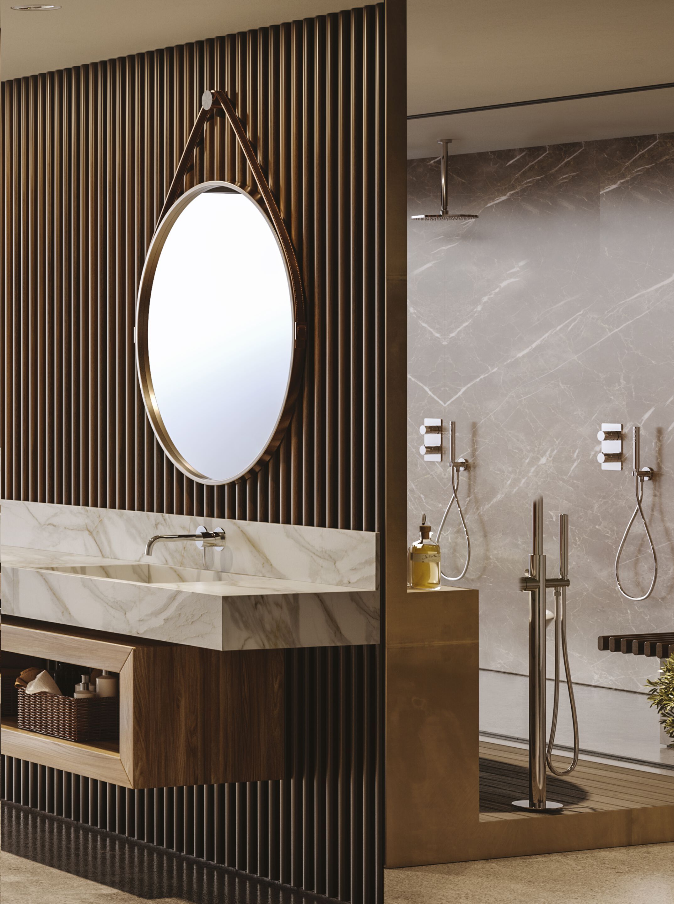 Смеситель для ванны из хромированной латуни Bossini Teo ARCH-00090772 - Вид №2