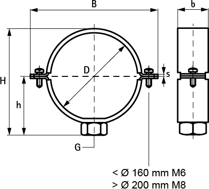 4347032 Крепление для труб  BIS Хомуты 434 для PE-труб нерж. для пластмассовых труб WALRAVEN  - Вид №1