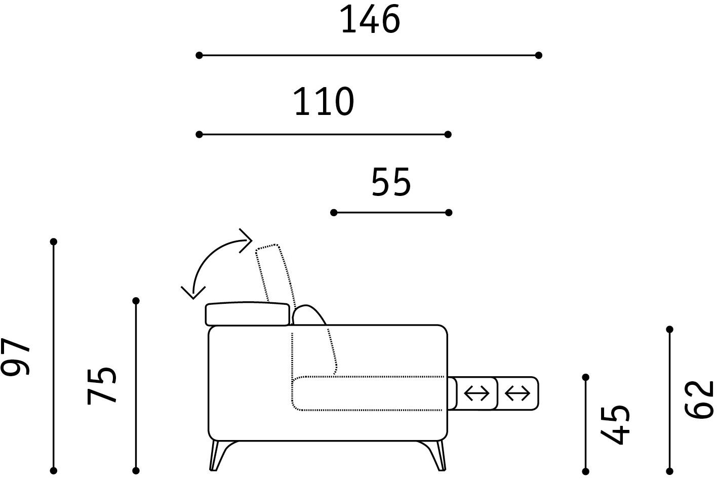 Febal Casa Кожаный диван Recliner sun-id-1492499 - Вид №25