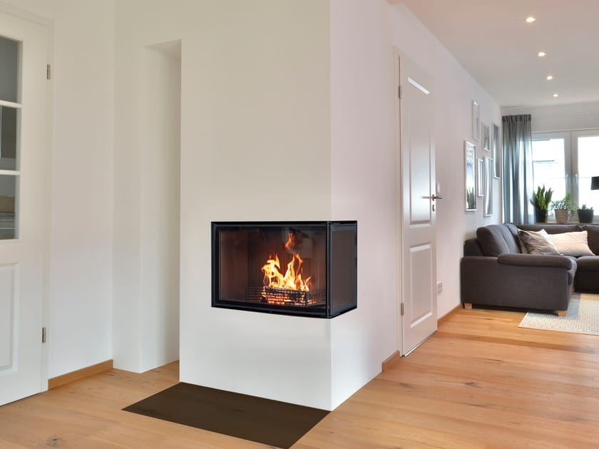 Стальной угловой дровяной камин RÜEGG K ARCH-00113862