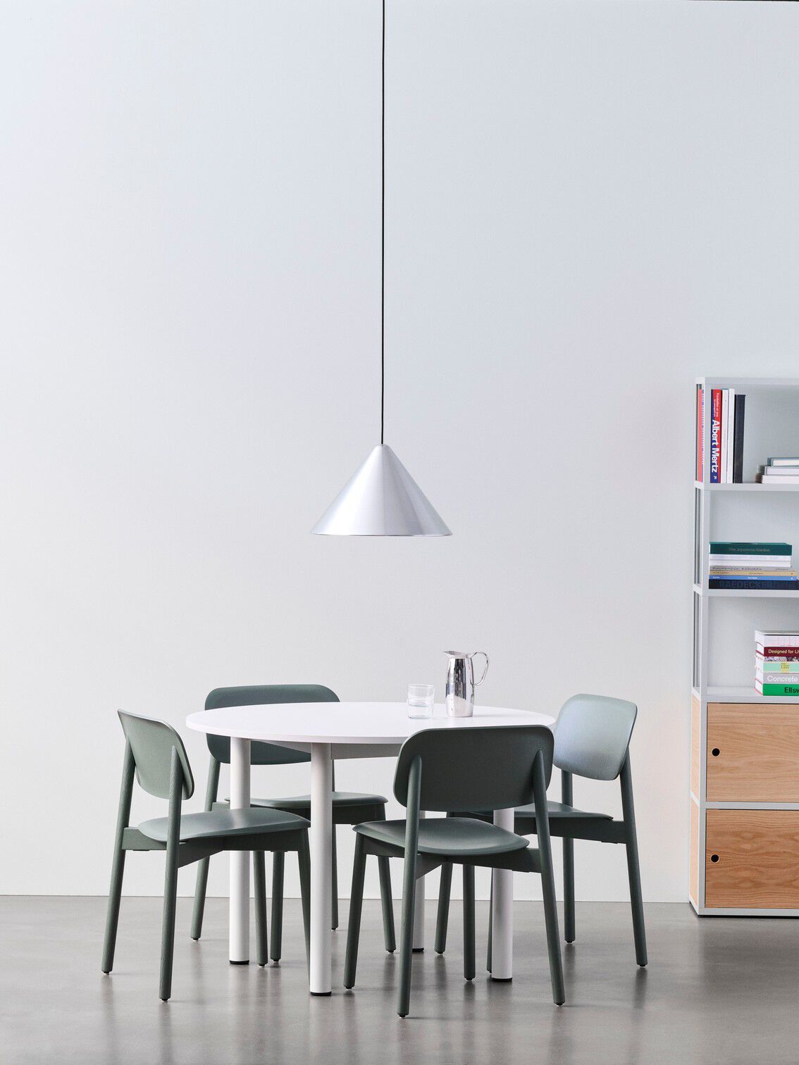 Круглый стол с алюминиевыми или твердыми дубовыми ножками Hay пристройка ARCH-00070353 - Вид №15