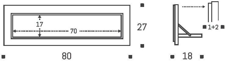 AMBIVALENZ Складная фанерная полка Fläpps shelf 80×27-1 Fl060043 - Вид №4