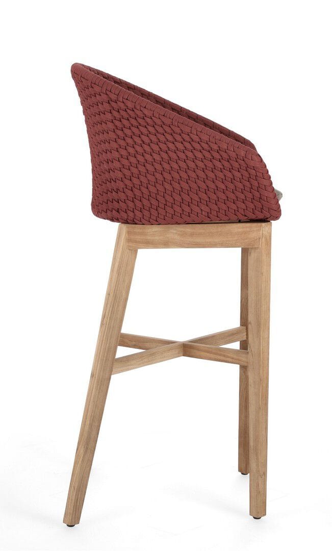 Высокий веревочный садовый стул с подставкой для ног BIZZOTTO Coachella ARCH-00132618 - Вид №12