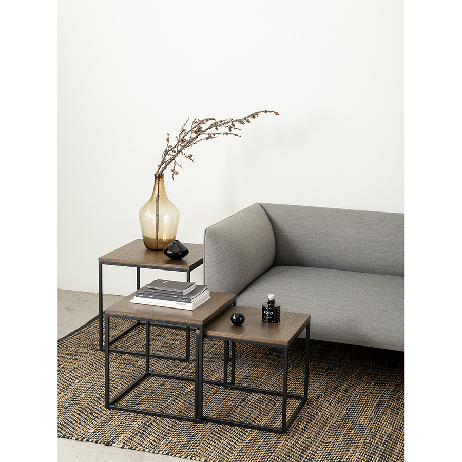 43383020 Набор столиков , rivoli, 3 шт., 50/45/40 см (куб) Unique Furniture  - Вид №3