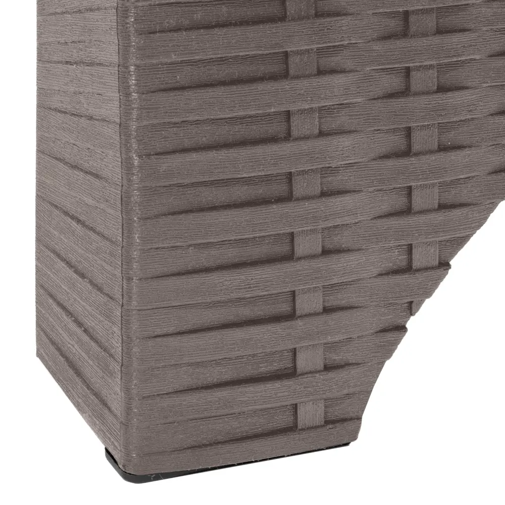 Шезлонг без подушки Rattan 187x44 см пластик серый Santreyd STLM-2071443 - Вид №11