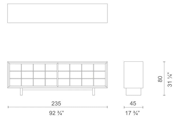 Шкаф из дуба с раздвижными дверями CAPPELLINI RETI - CO ARCH-00116408 - Вид №3