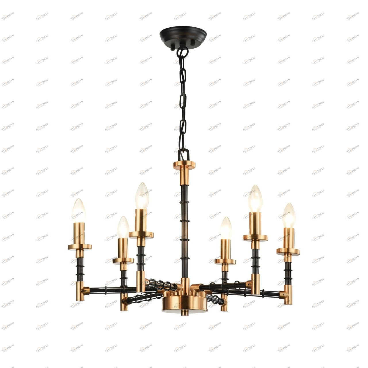 Подвесная люстра Favourite Angular 1906-6P FAVOURITE ДИЗАЙНЕРСКИЕ, ANGULAR 057050 Золотой 