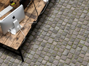 Нескользящий виниловый пол с эффектом камня