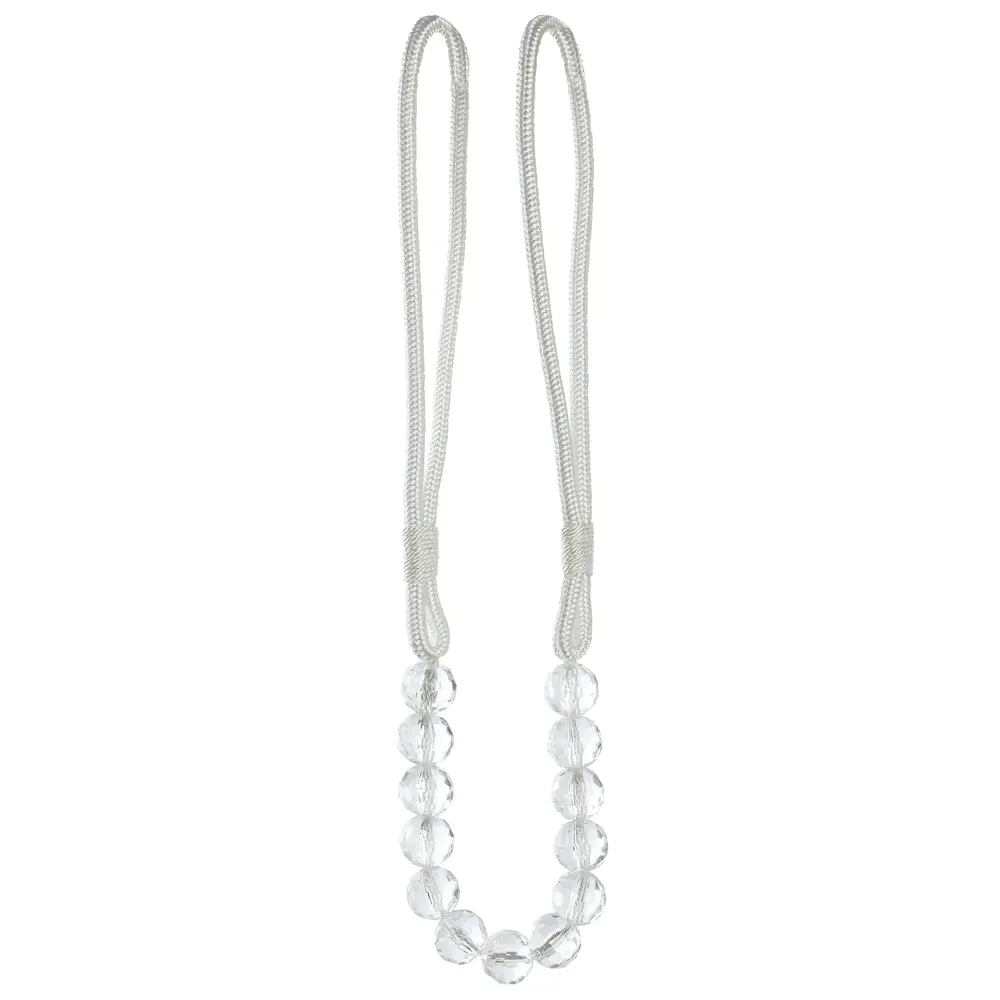 89337858 Подхват для штор Стразы 21041 70 см металл цвет белый STLM-1032425 Santreyd 