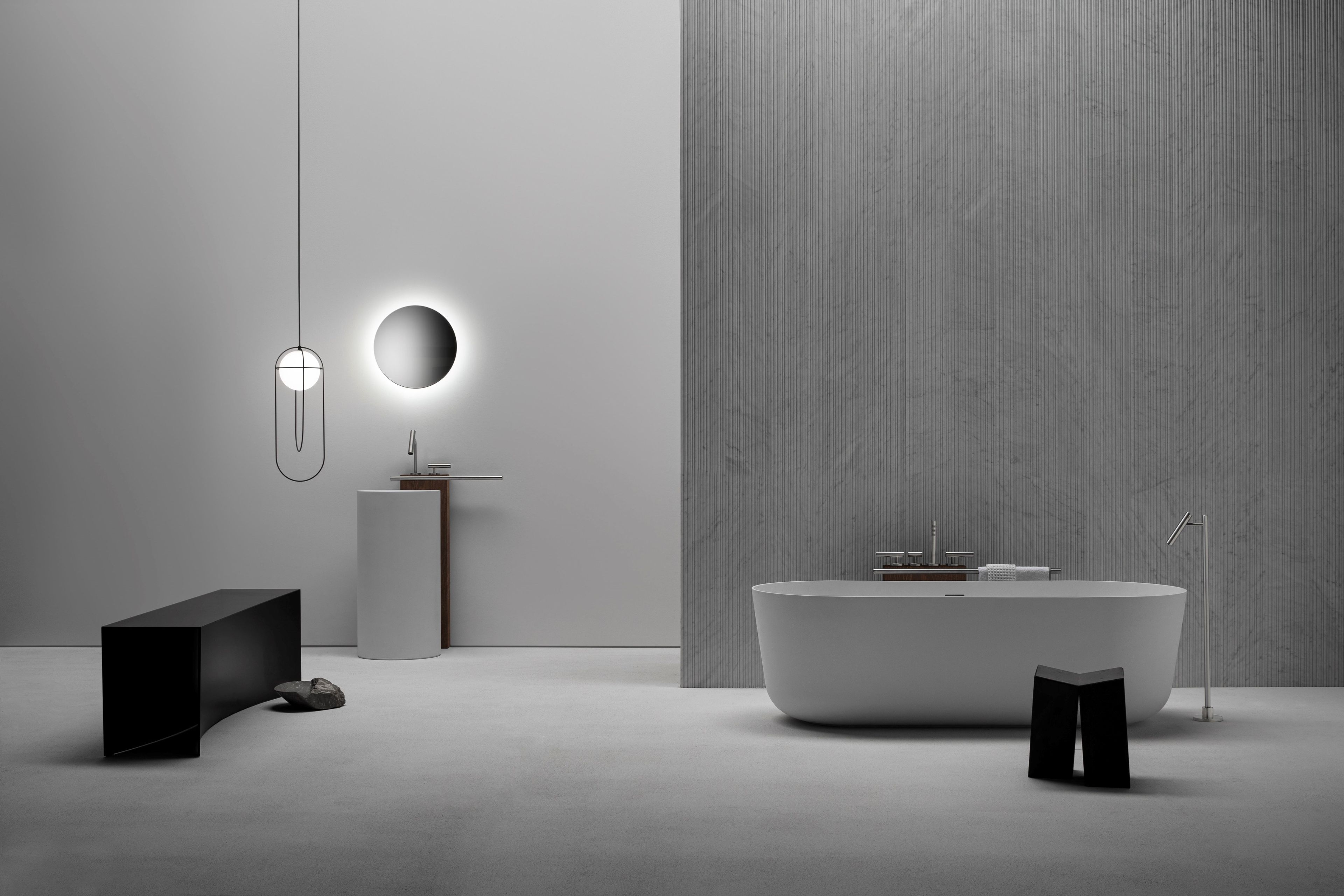 Нержавеющая сталь и деревянная напольная раковина кран держатель Falper держатель смесителя ARCH-00083338 - Вид №1