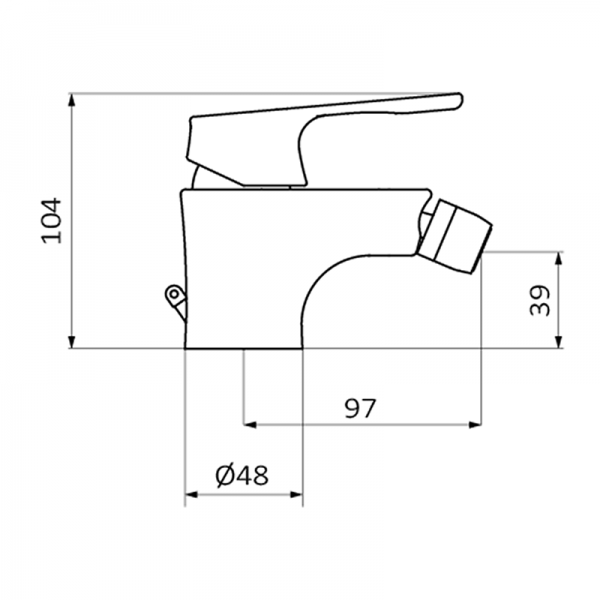 Смеситель для биде E-PLUS GRB MIXERS 35712350 - Вид №1