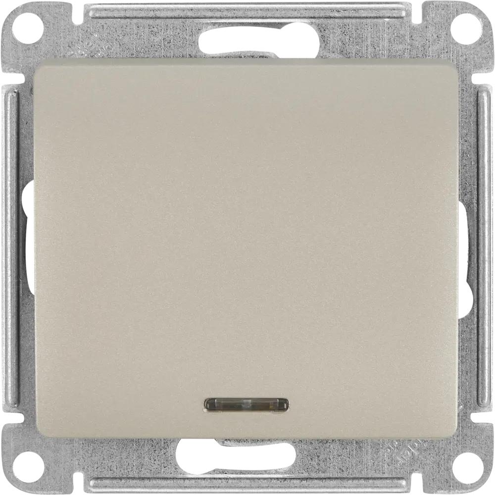 Переключатель Schneider Electric Glossa с подсветкой для элегантного освещения 84730743 STLM-0054181