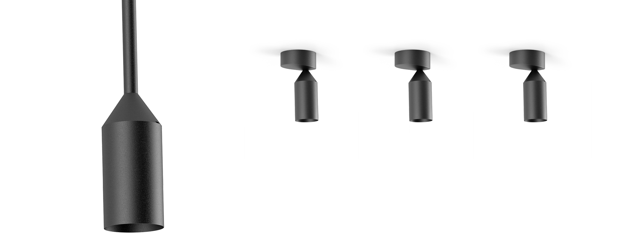 3070216 Потолочный светильник Platek FLAMINGO 2.0 Soffitto  FLAMINGO 2.0 H. 800 mm - 1 COB 3000K 76°  - Вид №1