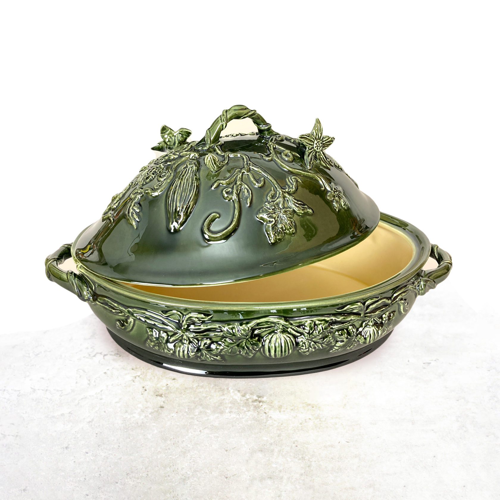 Блюдо для рагу Красный/роспись PROVANSFAIENCE sun-id-994754 - Вид №1