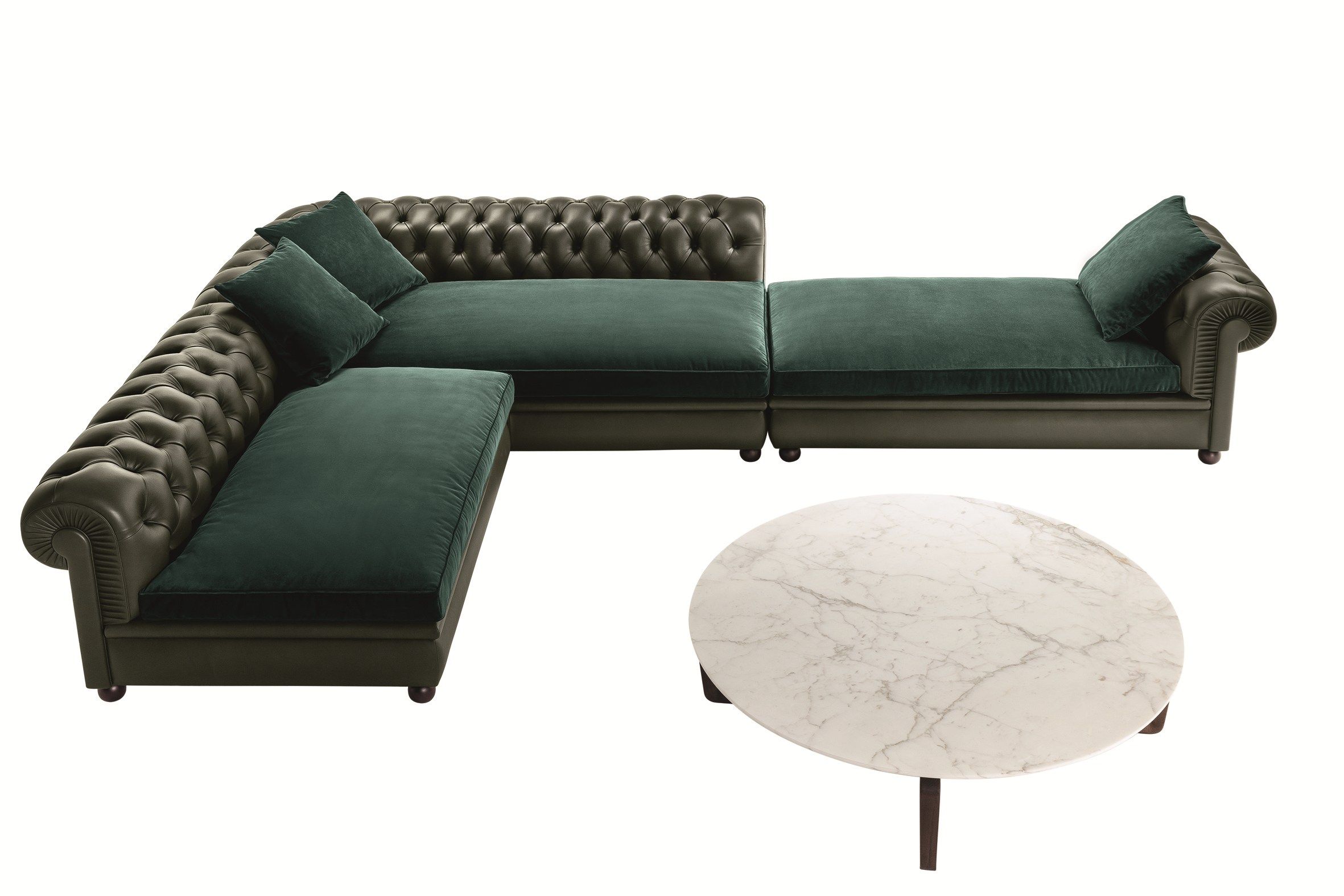 Капитонный диван Poltrona Frau коллекция - диваны и кресла ARCH-00000847 - Вид №2