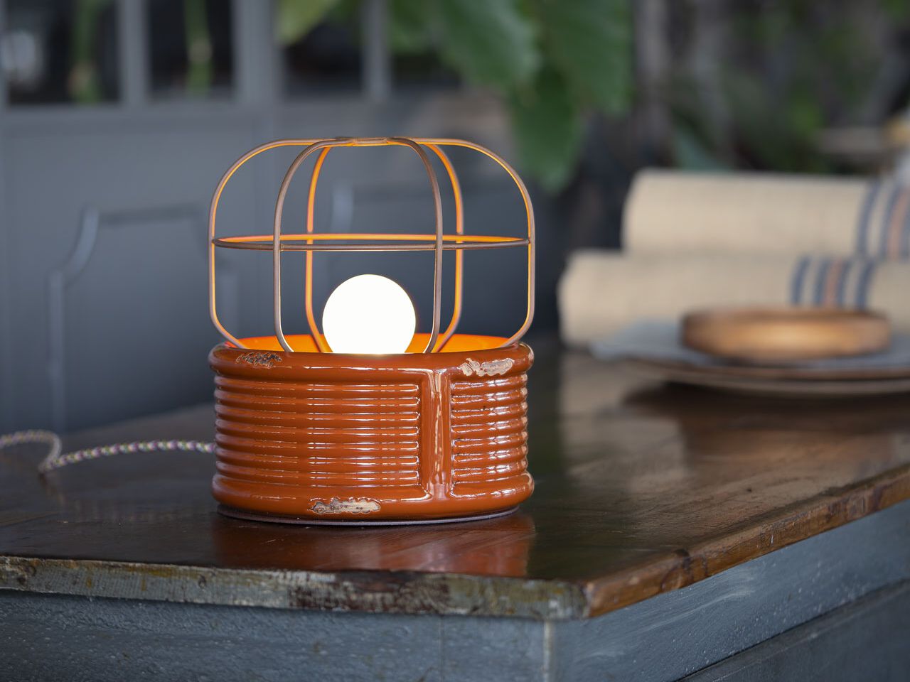 Промышленный стиль керамическая настольная лампа FERROLUCE Industrial ARCH-00131317 - Вид №2