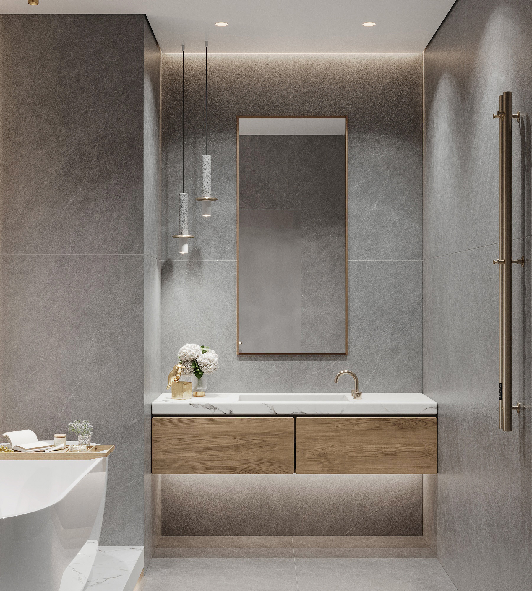 Керамогранит LISTELLO GRIS 80х160 Creanza CZ-SL02-B