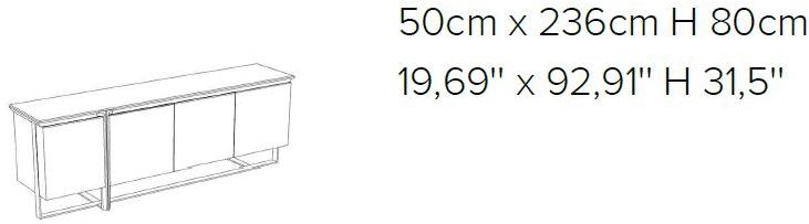 Natuzzi Комод из мдф с распашными дверцами Kendo sun-id-1403705 - Вид №4