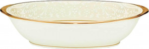 32081 Noritake Салатник овальный Noritake "Белый дворец" 26см Фарфор костяной