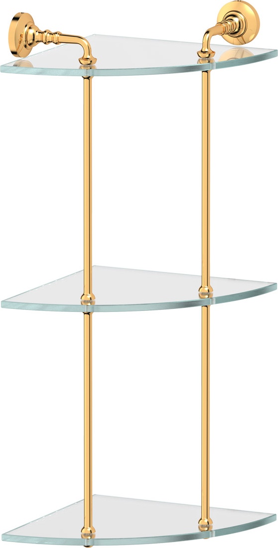STI 219 Полка угловая 3-х ярусная 23 cm 3SC STILMAR GOLD Treesseci 3SC