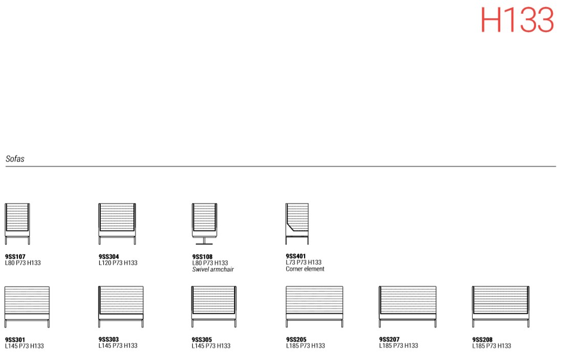 Marelli 3-х местный тканевый диван Stripes sun-id-1415852 - Вид №25
