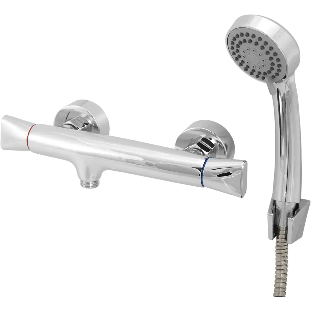 Смеситель для душа Orange Lotos двухвентильный цвет хром STLM-2201853