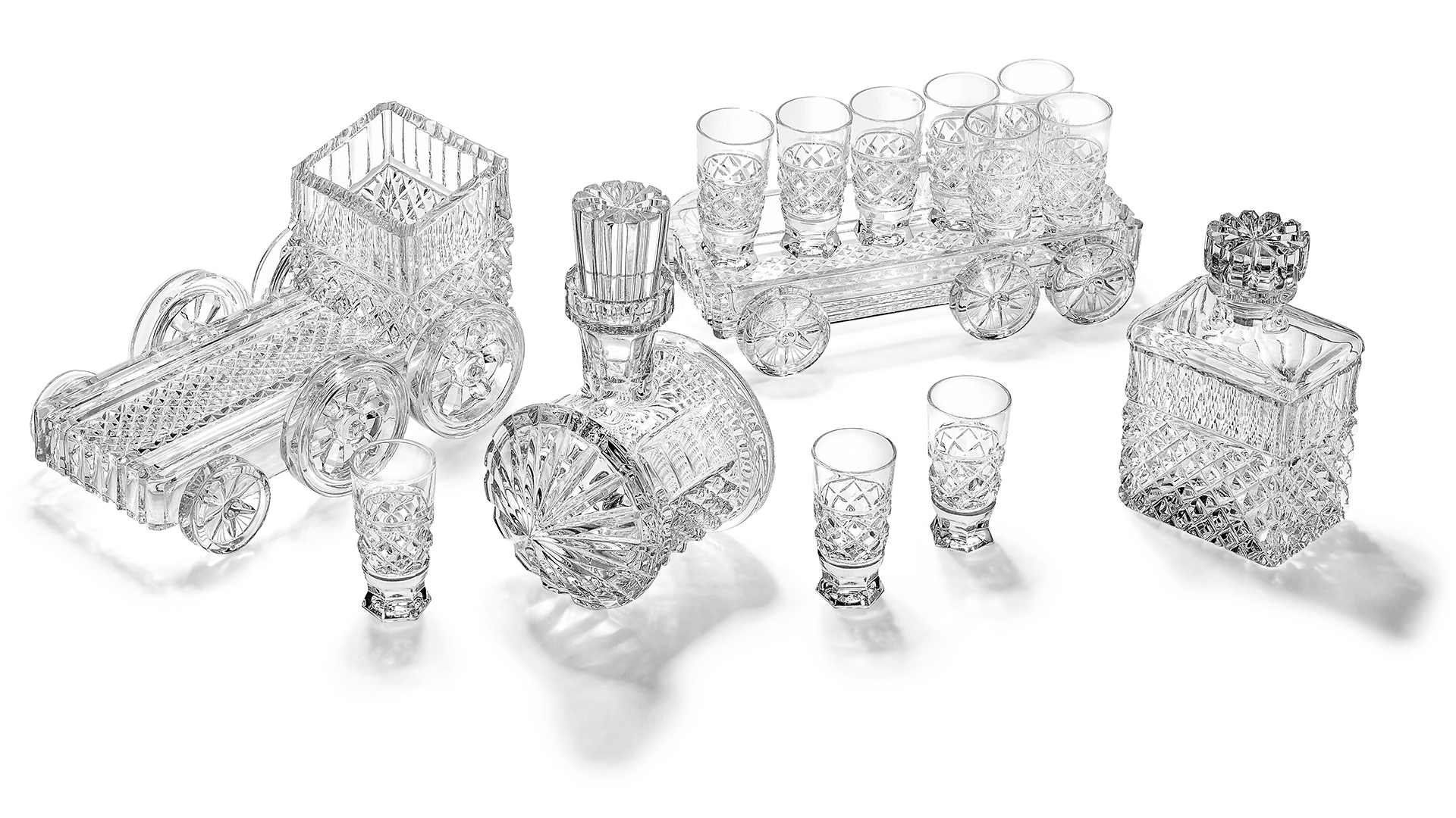 10627575 Avdeev Crystal Паровоз Хрусталь  - Вид №1