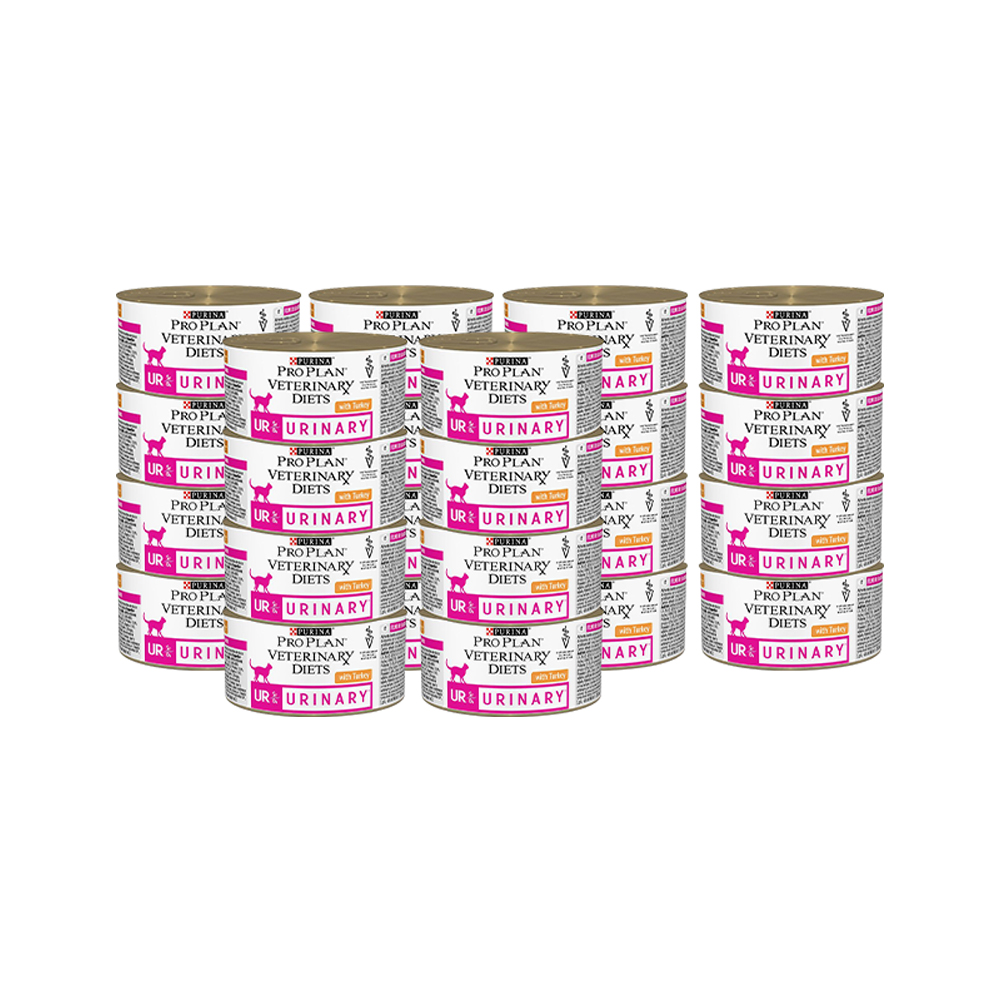 ПР0033164*24 Корм для кошек Veterinary Diets UR St/Ox Urinary при болезни нижних отделов мочевыводящих путей, индейка конс. 195г (упаковка - 24 шт) Pro Plan 