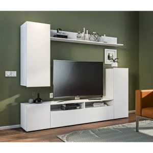 91672628 Модульная стенка Столплит 213x200x33 см ЛДСП цвет белый STLM-1535451