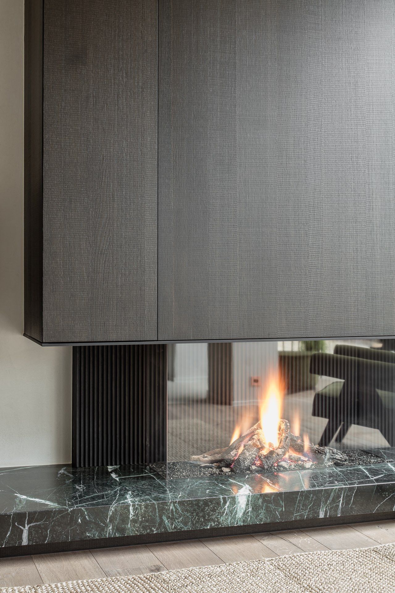 Газовый тройной фасадный камин Metalfire ARCH-00100815 - Вид №2