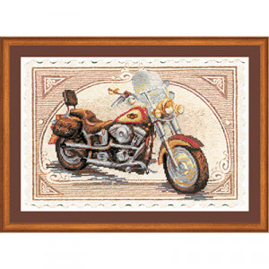 0032 PT Набор для вышивания Harley-Davidson 38 х 26 см RIOLIS Частичная вышивка