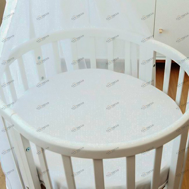 Комплект простыней для люльки Bed, 2 штуки, белые ELLIPSE ELLIPSE BED 351676 Белый Santreyd 