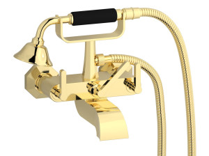 Наружный настенный смеситель для ванны с ручным душем