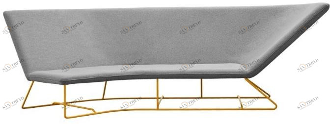 Fermob 3-х местный угловой тканевый садовый диван Ultrasofa 6241