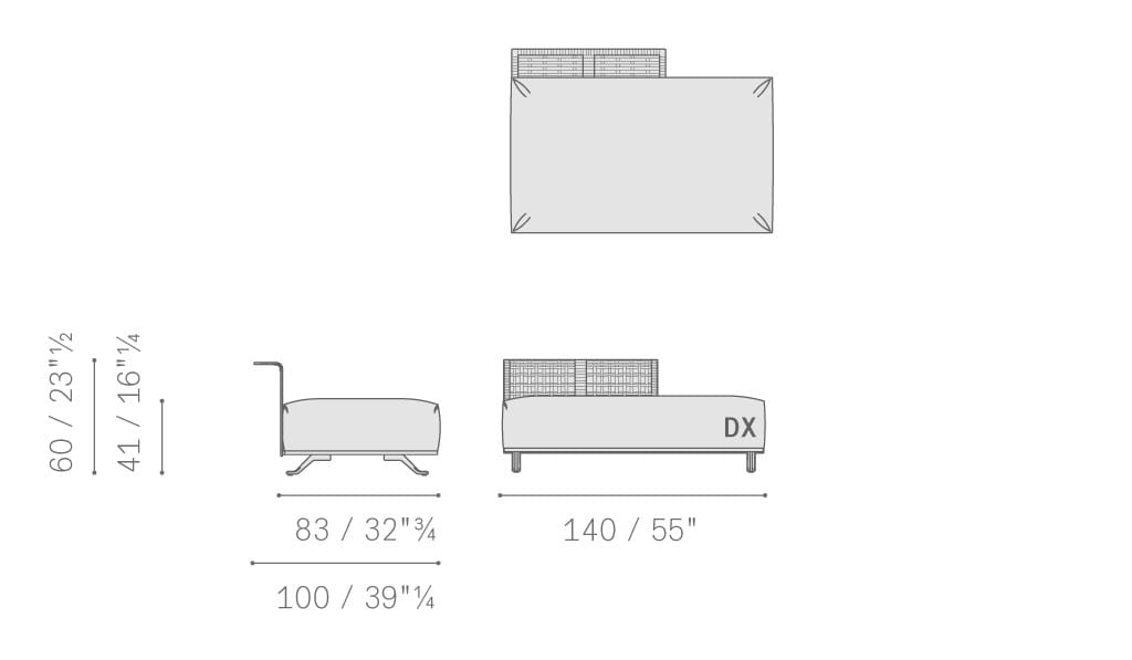Ткань съемный садовый диван Poltrona Frau Boundless Living Outdoor Collections ARCH-00134649 - Вид №21