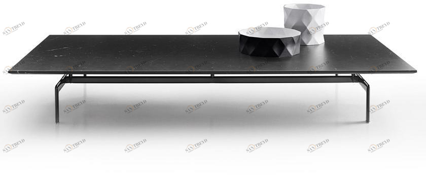 B&B Italia Низкий прямоугольный журнальный столик из мрамора Diesis sun-id-1401624