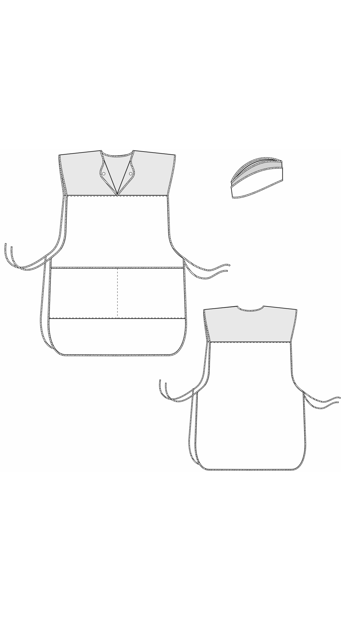 64412 Комплект "Людмила" бордо  Одежда для обслуживающего персонала  размер 44-54 Спецодежда  - Вид №7