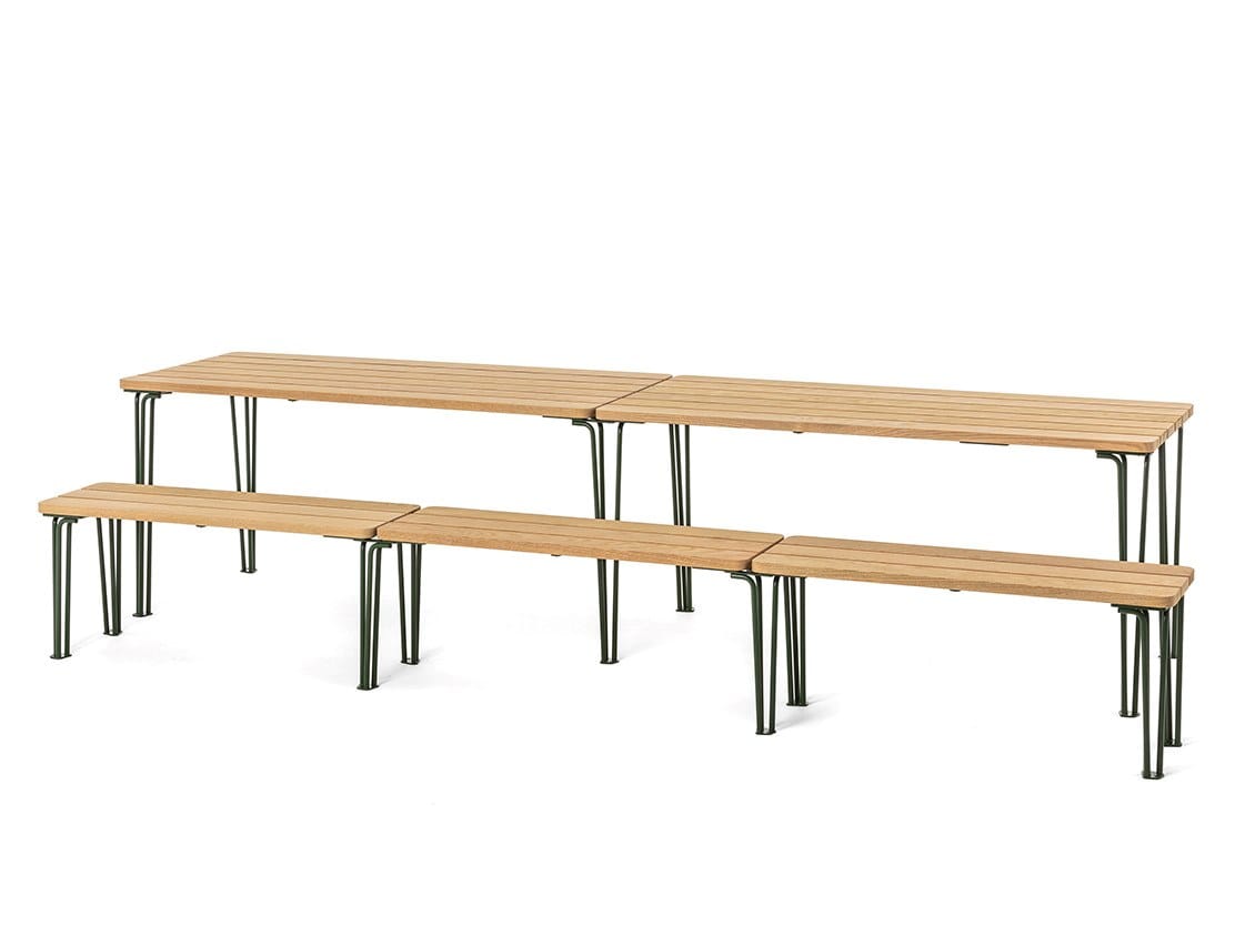 Стальной и деревянный прямоугольный садовый стол Nola Industrier Gard ARCH-00149811 - Вид №2