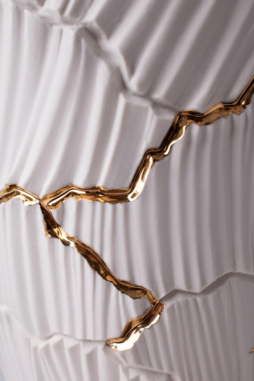 Fos Ceramiche Ваза из фарфора и золота Anemos sun-id-1513353 - Вид №5