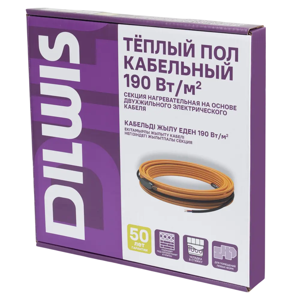 Нагревательный кабель для теплого пола DILWIS 3 м2 570 Вт STLM-2021857 - Вид №2