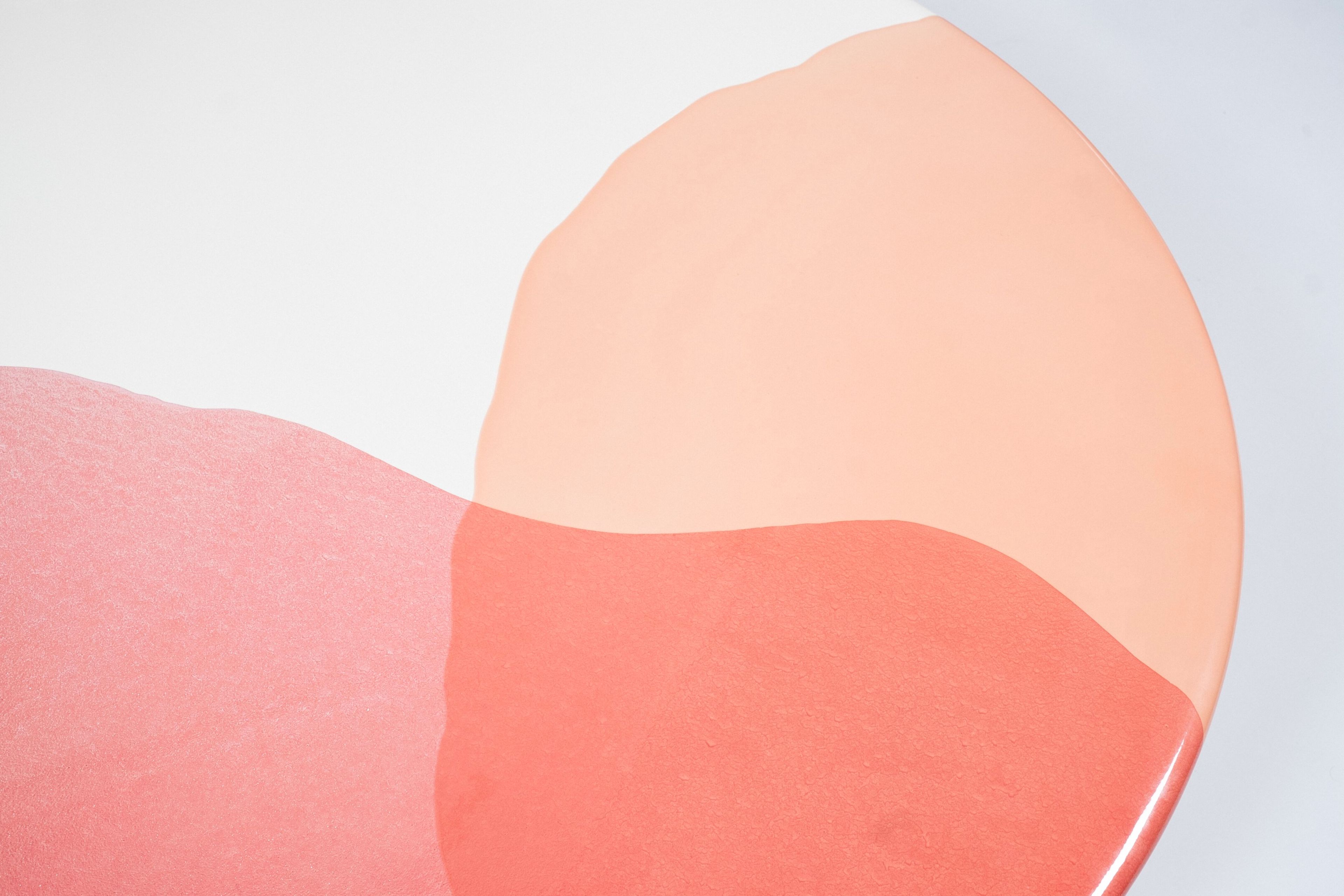 Круглый журнальный столик из эмалированной стали Patrick Jouin Edition Drop ARCH-00042187 - Вид №1