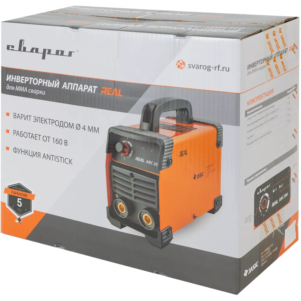 Сварочный аппарат инверторный Сварог REAL ARC 200 Z238N, 200 А, до 4 мм STLM-2048950 - Вид №4